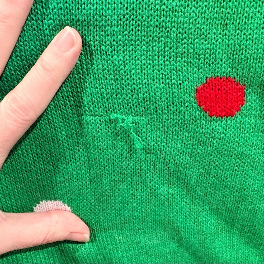 Christmas Gnome Sweater Festive Holiday Pullover Size M Whimsical Ugly Sweater - Picture 3 of 4